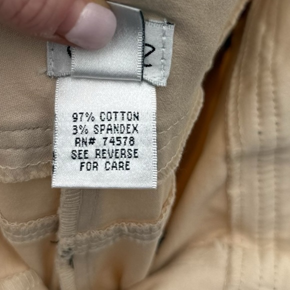 Cache Early 2000s Khaki Cropped Slim Fit Low Rise Decorative Pants Size 2 NWOT - Picture 10 of 10